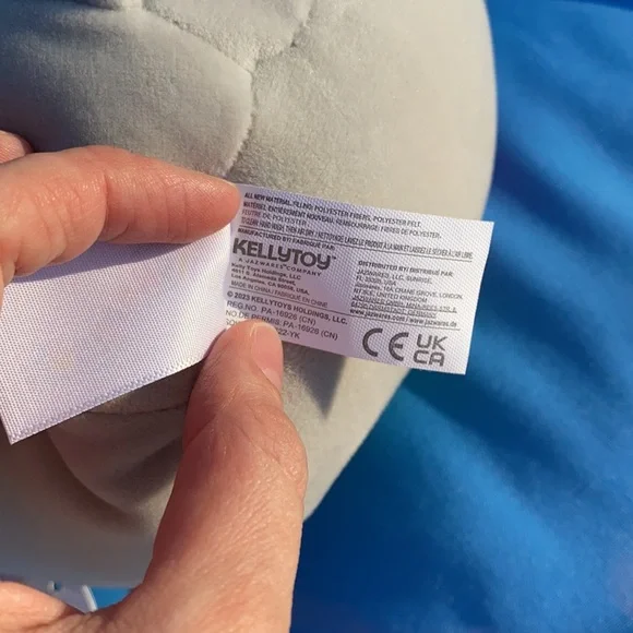 Original Squishmallows Cherish Size 7 “ Inch Rainbow Elephant 2022 NWTS - Picture 7 of 9